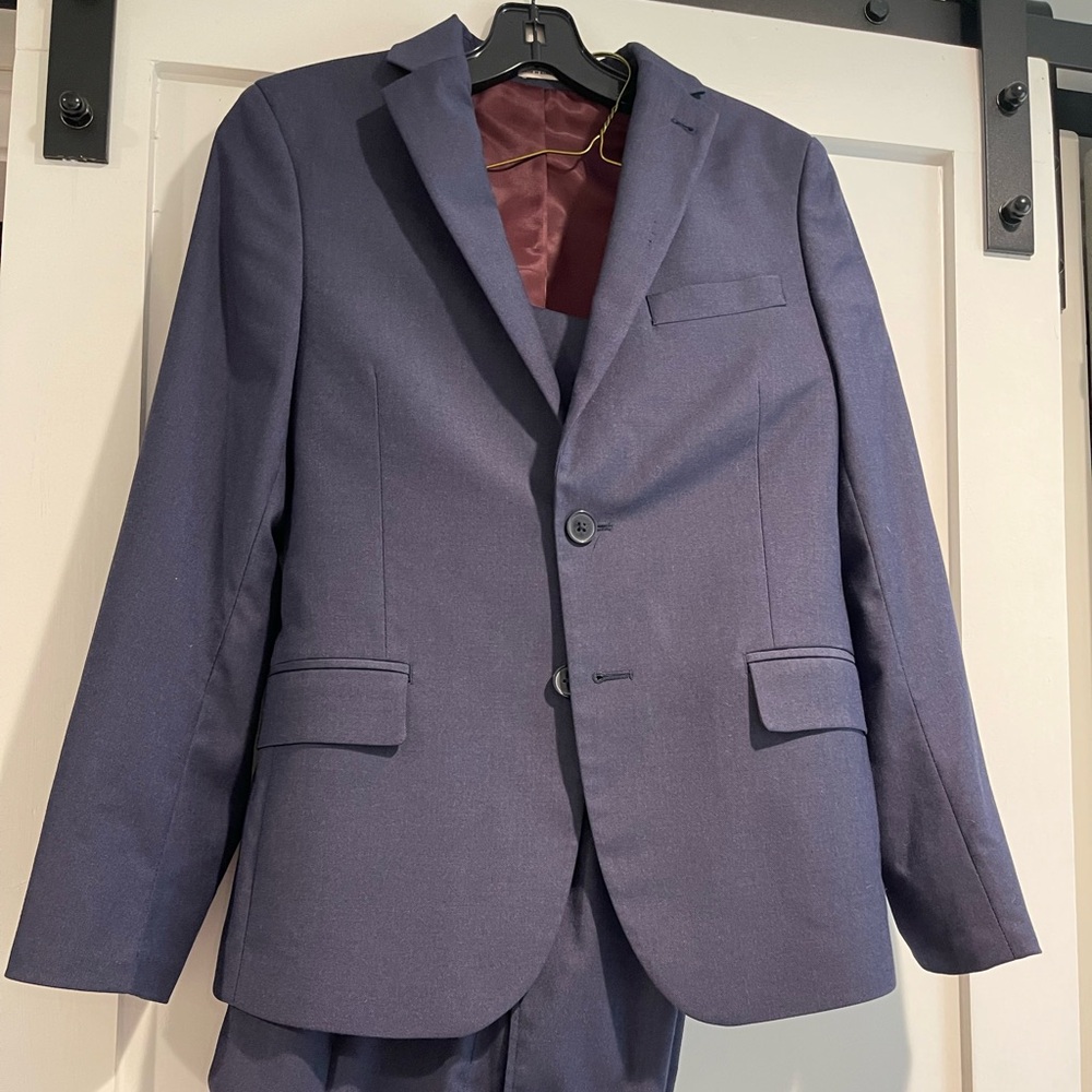 Youth size 34 navy suit